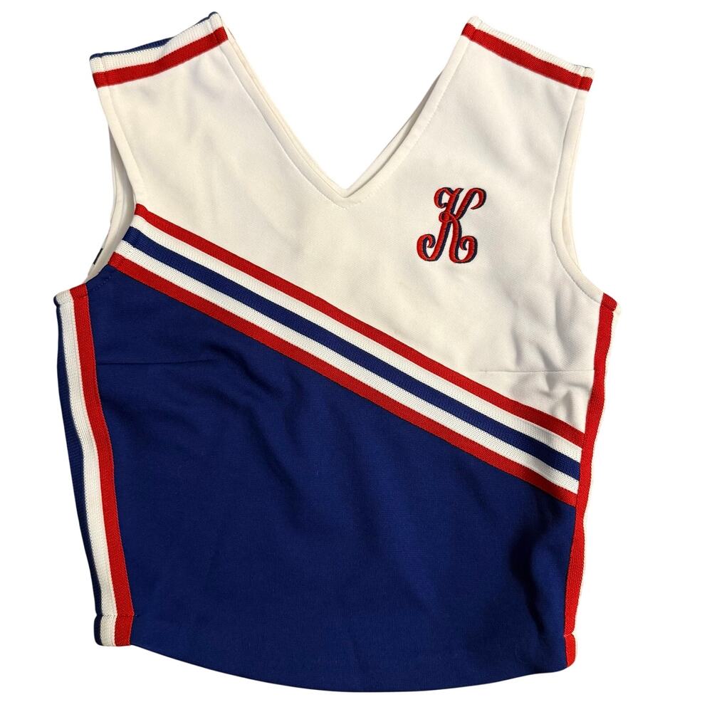 VTG Cheerleading Uniform Top Kansas University KU Varsity Spirit 90s Size 32